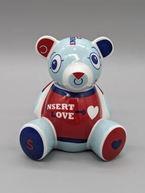 Ritzenhoff Porcelain Teddy Bear Bank Thomas Marutschke 5.5" Beppe Del Greco